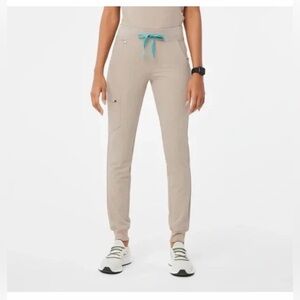 Figs Zamora Scrub Pants Sandstone Jogger Size L
